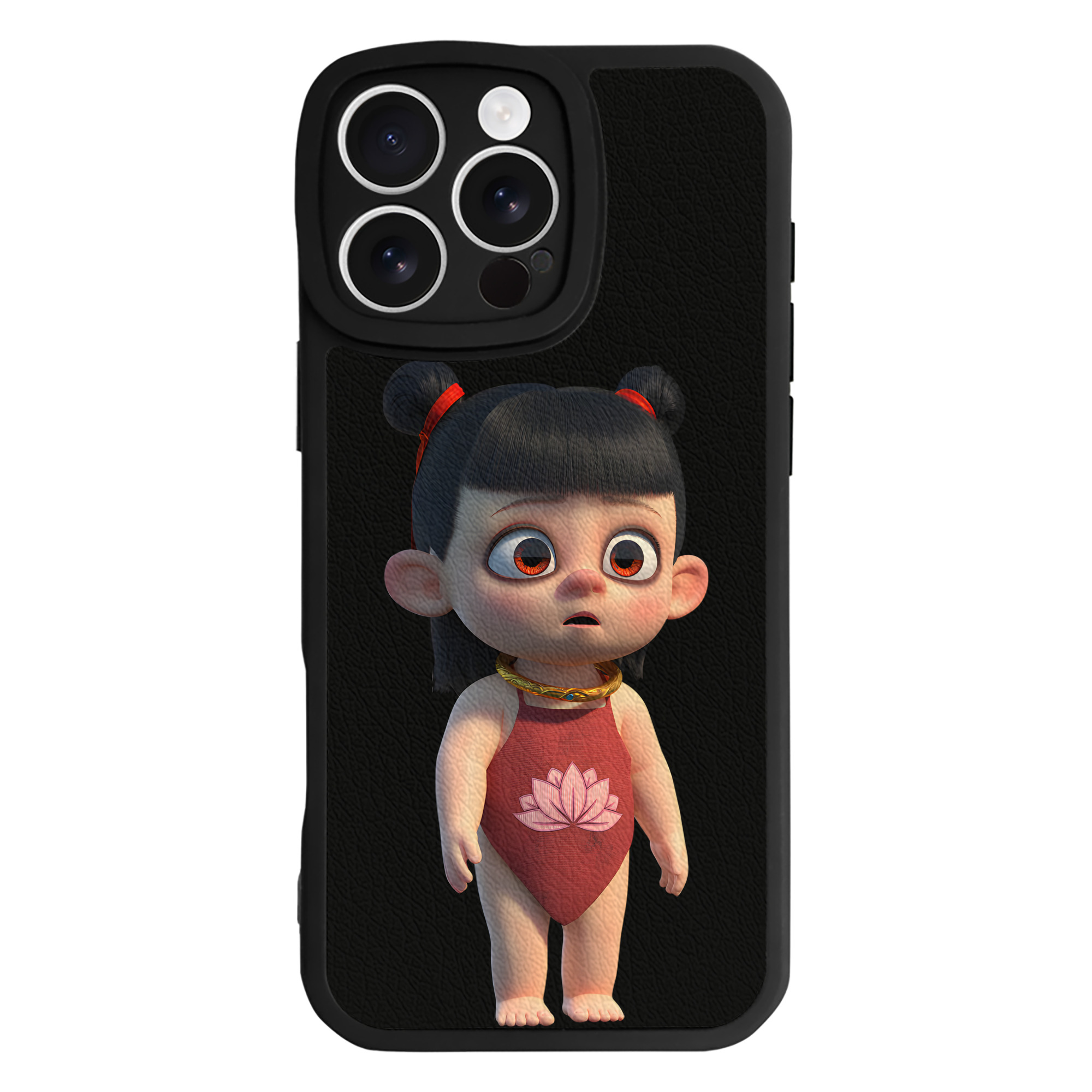 （画像用） Ne Zha 2 ナタ 魔童の大暴れ 【iPhone 16シリーズ対応】シリコンスマホケース（レザー調） 材質：シリコン